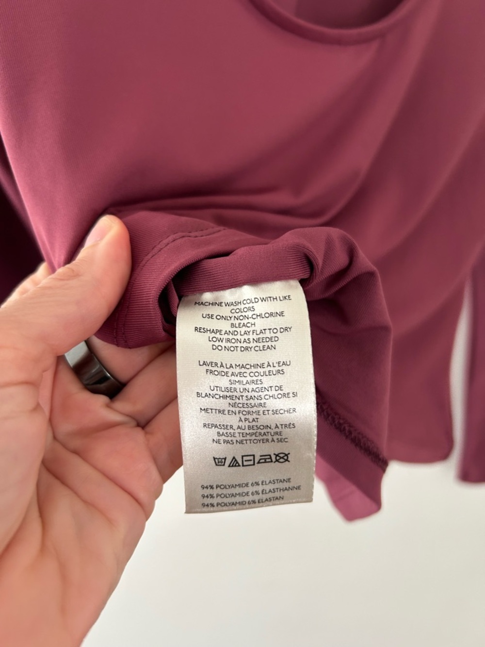 By Anthropologie Scooped-Back Long-Sleeve Top Soft Rose Taupe Medium - Picture 8 of 10